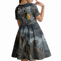 Jason Argo The First Voyage Kid Short Sleeve Dress Ancient Greek Mythology Heroic Warrior Dragon Battle