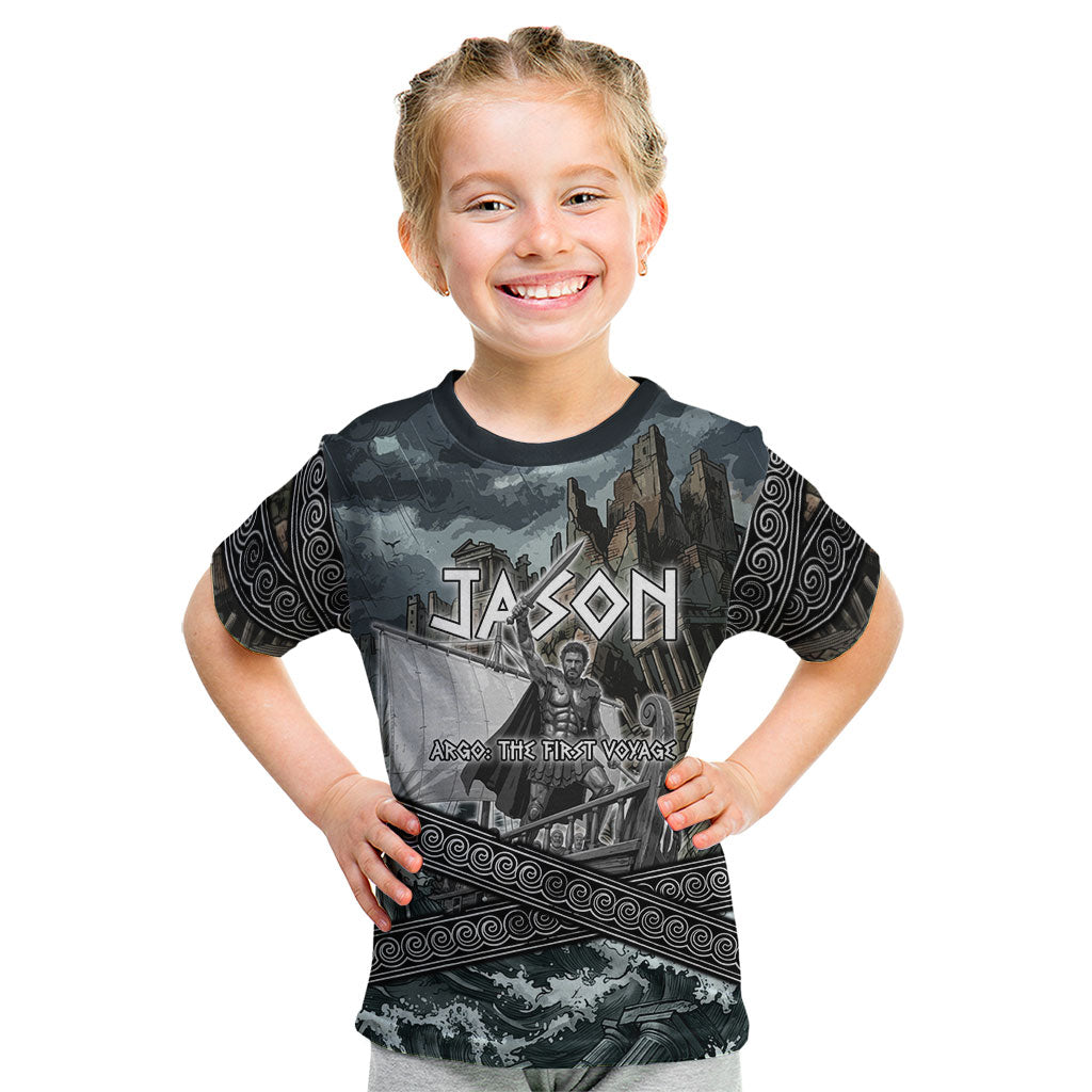 Jason Argo The First Voyage Kid T Shirt Ancient Greek Mythology Heroic Warrior Dragon Battle