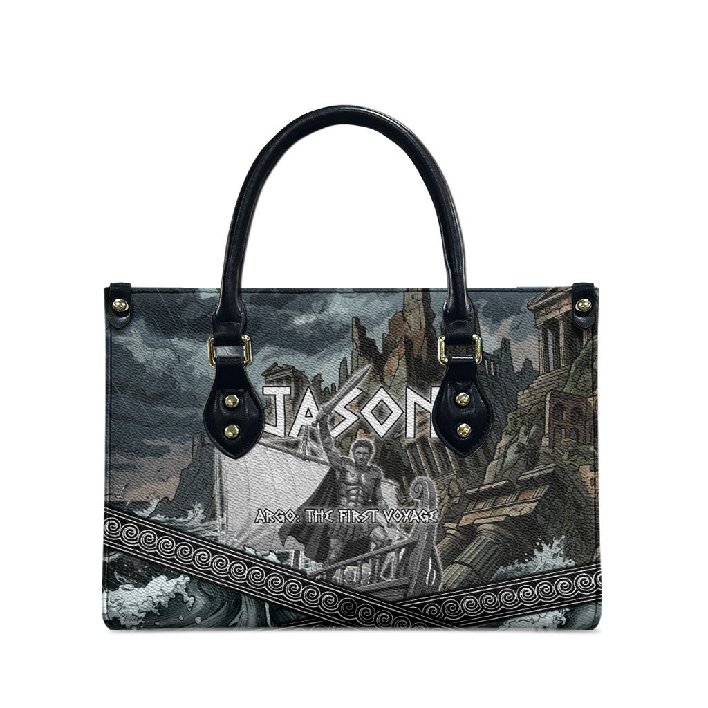 Jason Argo The First Voyage Leather Bag Ancient Greek Mythology Heroic Warrior Dragon Battle