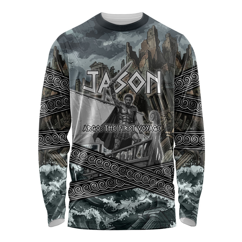 Jason Argo The First Voyage Long Sleeve Shirt Ancient Greek Mythology Heroic Warrior Dragon Battle