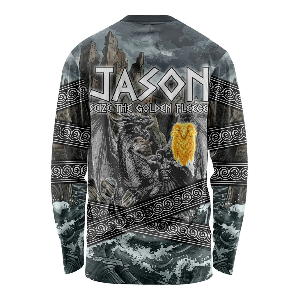 Jason Argo The First Voyage Long Sleeve Shirt Ancient Greek Mythology Heroic Warrior Dragon Battle
