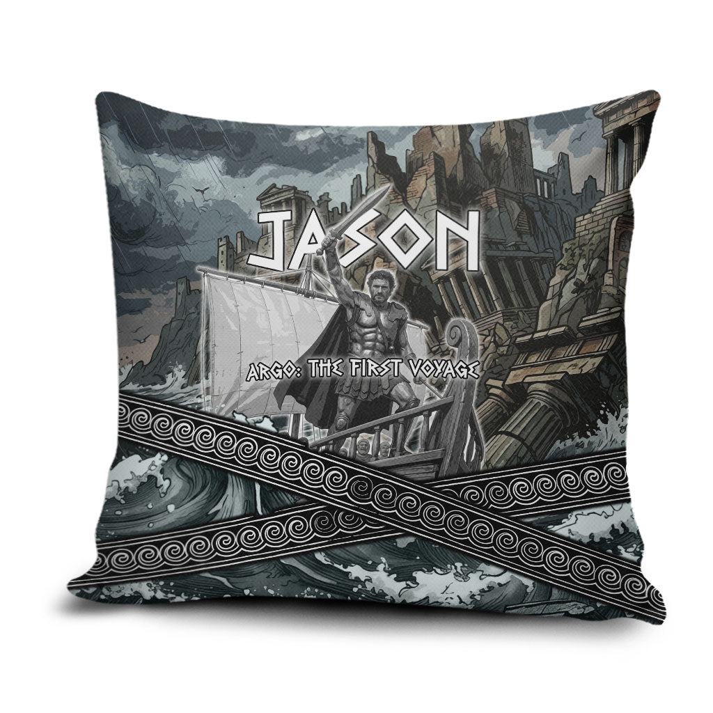 Jason Argo The First Voyage Pillow Cover Ancient Greek Mythology Heroic Warrior Dragon Battle