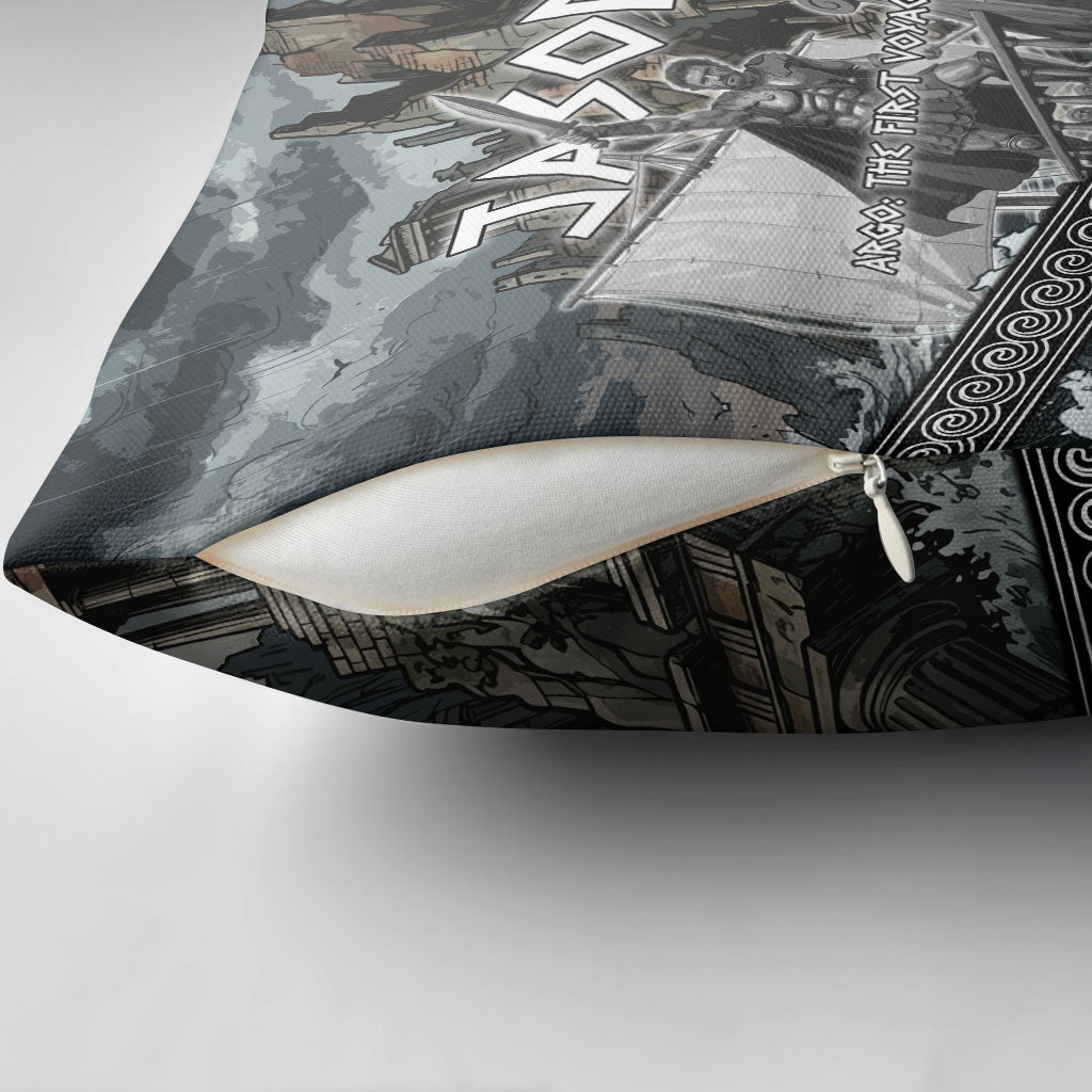 Jason Argo The First Voyage Pillow Cover Ancient Greek Mythology Heroic Warrior Dragon Battle