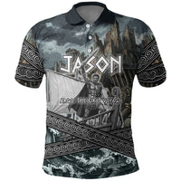 Jason Argo The First Voyage Polo Shirt Ancient Greek Mythology Heroic Warrior Dragon Battle