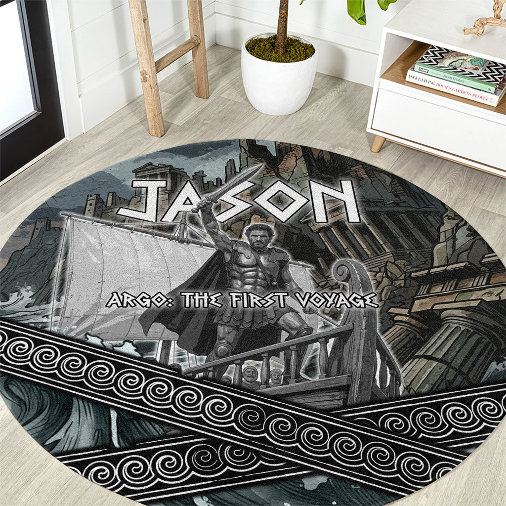 Jason Argo The First Voyage Round Carpet Ancient Greek Mythology Heroic Warrior Dragon Battle