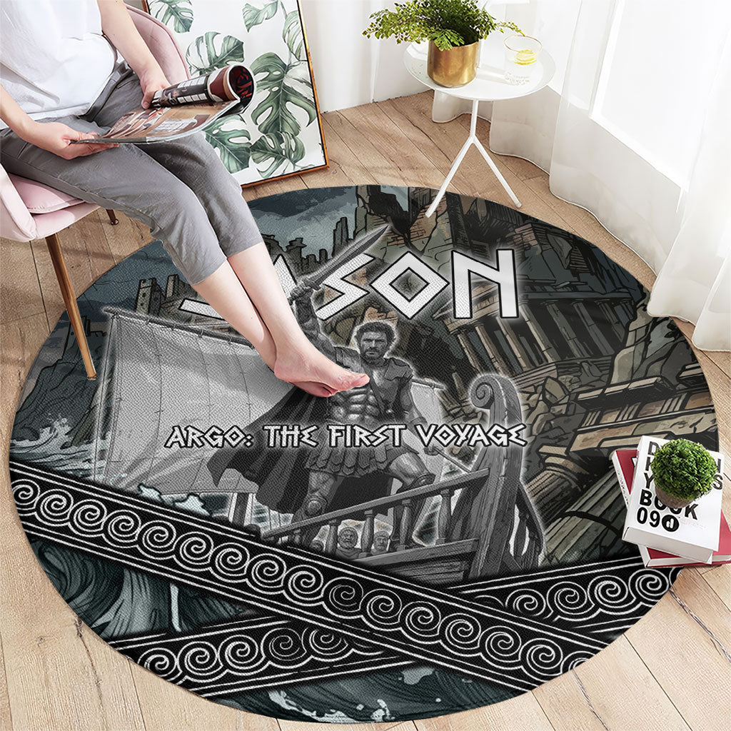 Jason Argo The First Voyage Round Carpet Ancient Greek Mythology Heroic Warrior Dragon Battle