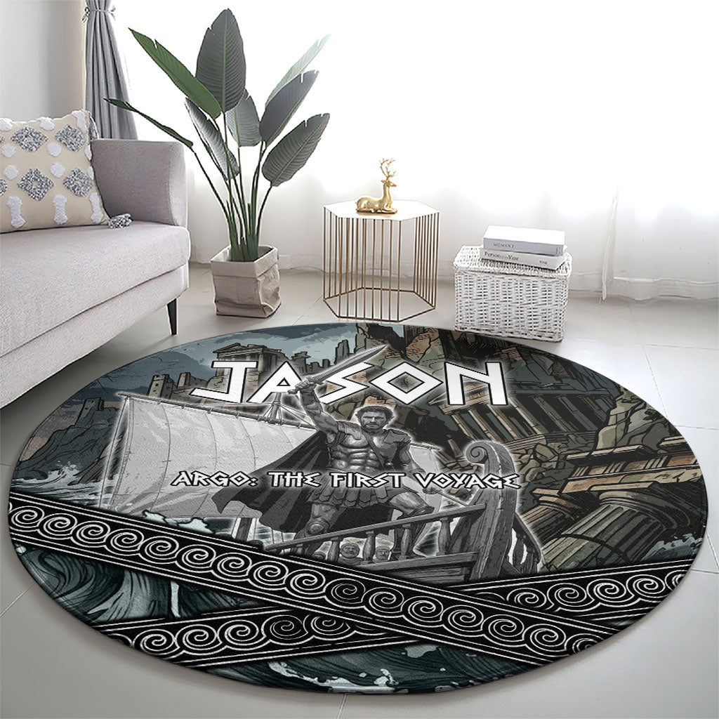 Jason Argo The First Voyage Round Carpet Ancient Greek Mythology Heroic Warrior Dragon Battle