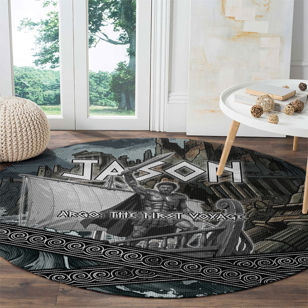 Jason Argo The First Voyage Round Carpet Ancient Greek Mythology Heroic Warrior Dragon Battle