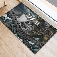 Jason Argo The First Voyage Rubber Doormat Ancient Greek Mythology Heroic Warrior Dragon Battle