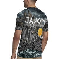 Jason Argo The First Voyage Rugby Jersey Ancient Greek Mythology Heroic Warrior Dragon Battle