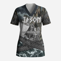 Jason Argo The First Voyage Scrub Top Ancient Greek Mythology Heroic Warrior Dragon Battle