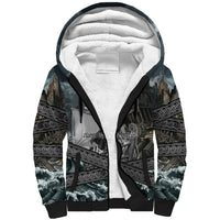 Jason Argo The First Voyage Sherpa Hoodie Ancient Greek Mythology Heroic Warrior Dragon Battle