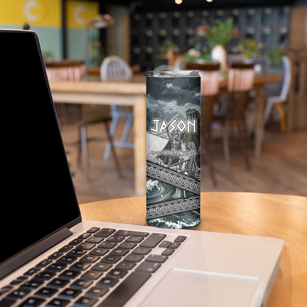 Jason Argo The First Voyage Skinny Tumbler Ancient Greek Mythology Heroic Warrior Dragon Battle