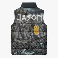 Jason Argo The First Voyage Sleeveless Puffer Jacket Ancient Greek Mythology Heroic Warrior Dragon Battle