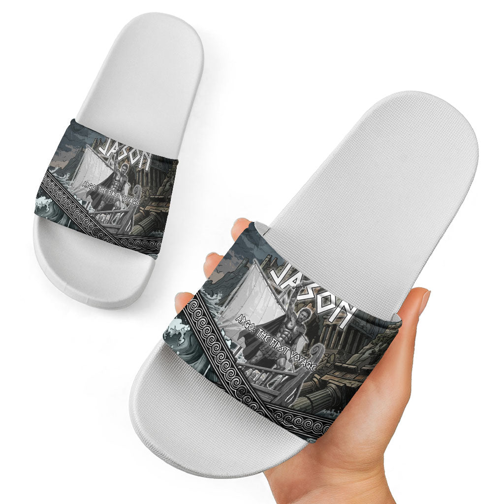 Jason Argo The First Voyage Slide Sandals Ancient Greek Mythology Heroic Warrior Dragon Battle