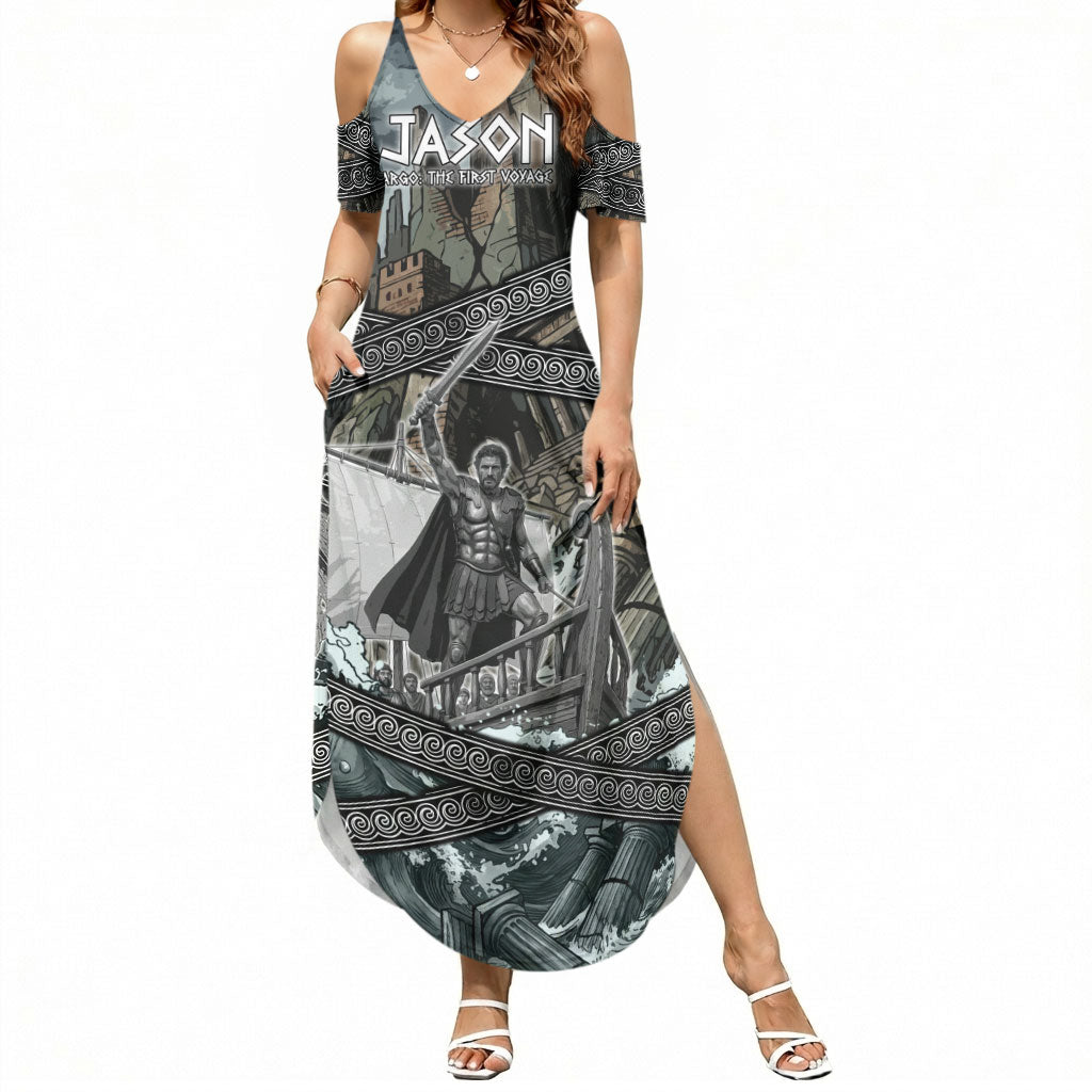 Jason Argo The First Voyage Summer Maxi Dress Ancient Greek Mythology Heroic Warrior Dragon Battle