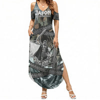 Jason Argo The First Voyage Summer Maxi Dress Ancient Greek Mythology Heroic Warrior Dragon Battle