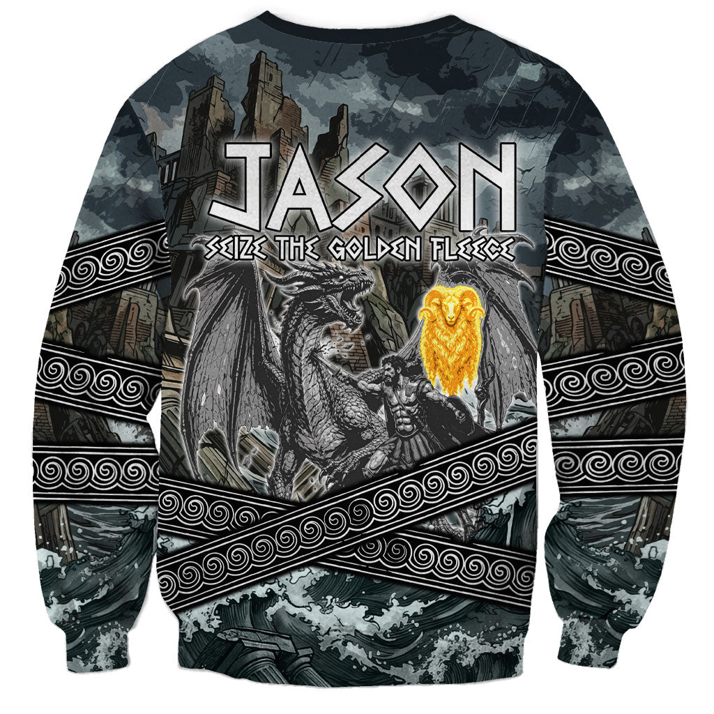 Jason Argo The First Voyage Sweatshirt Ancient Greek Mythology Heroic Warrior Dragon Battle