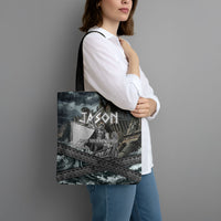 Jason Argo The First Voyage Tote Bag Ancient Greek Mythology Heroic Warrior Dragon Battle