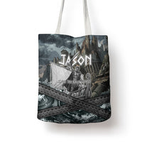 Jason Argo The First Voyage Tote Bag Ancient Greek Mythology Heroic Warrior Dragon Battle