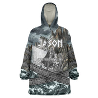 Jason Argo The First Voyage Wearable Blanket Hoodie Ancient Greek Mythology Heroic Warrior Dragon Battle