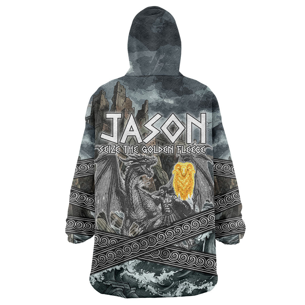 Jason Argo The First Voyage Wearable Blanket Hoodie Ancient Greek Mythology Heroic Warrior Dragon Battle