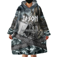 Jason Argo The First Voyage Wearable Blanket Hoodie Ancient Greek Mythology Heroic Warrior Dragon Battle