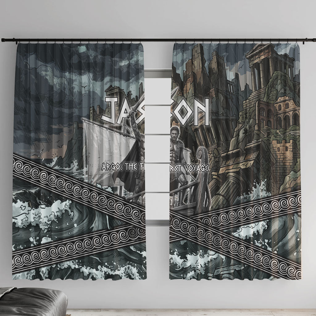Jason Argo The First Voyage Window Curtain Ancient Greek Mythology Heroic Warrior Dragon Battle
