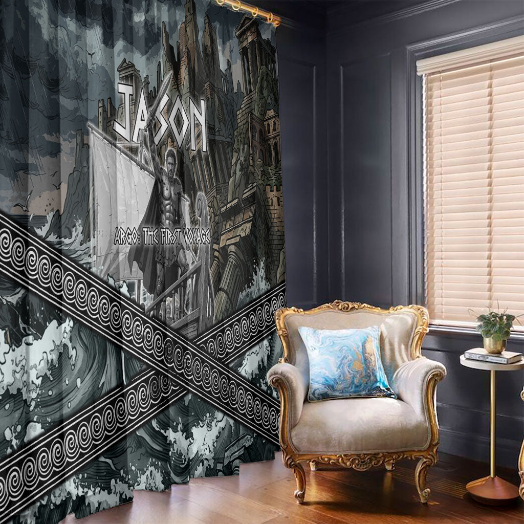 Jason Argo The First Voyage Window Curtain Ancient Greek Mythology Heroic Warrior Dragon Battle