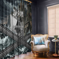 Jason Argo The First Voyage Window Curtain Ancient Greek Mythology Heroic Warrior Dragon Battle