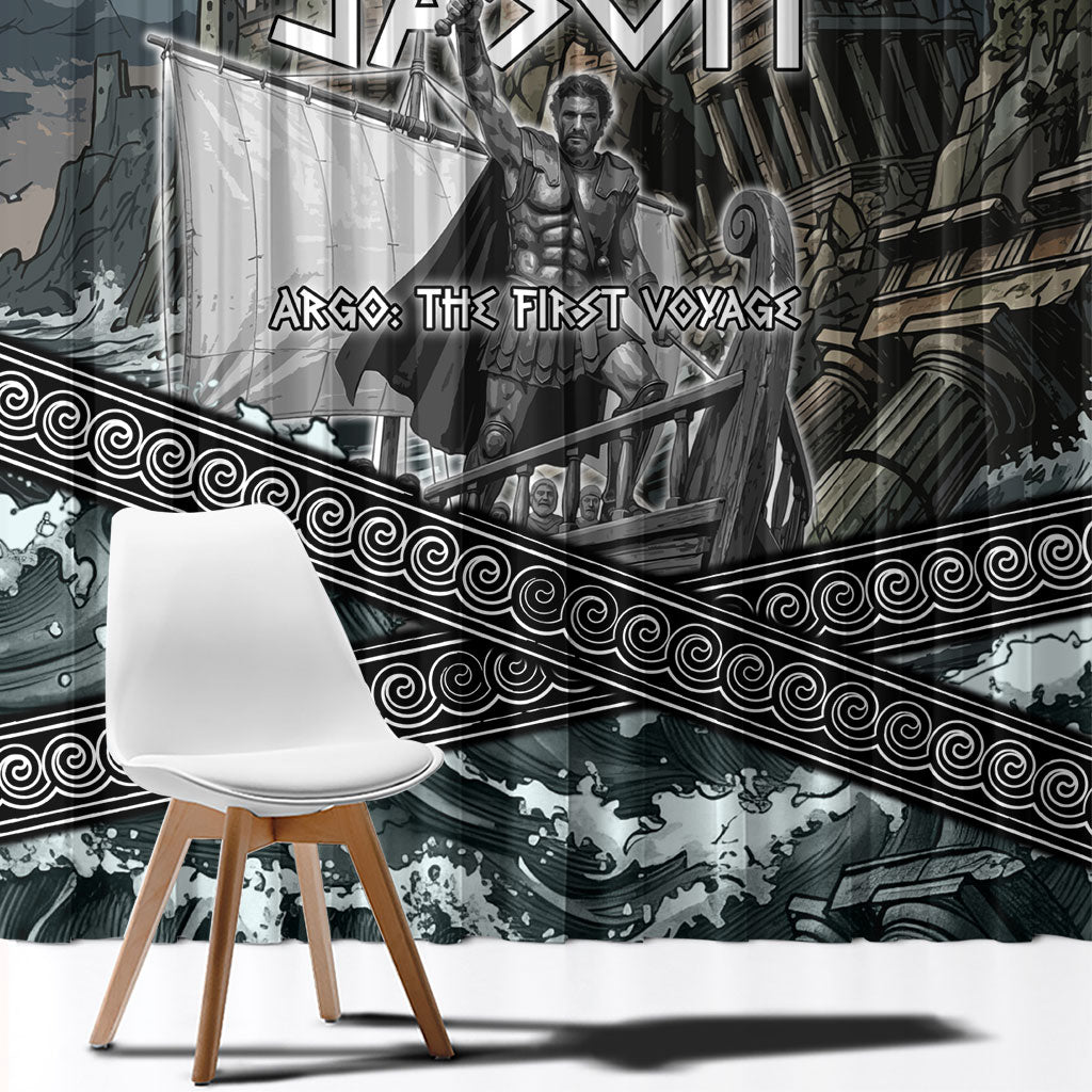 Jason Argo The First Voyage Window Curtain Ancient Greek Mythology Heroic Warrior Dragon Battle