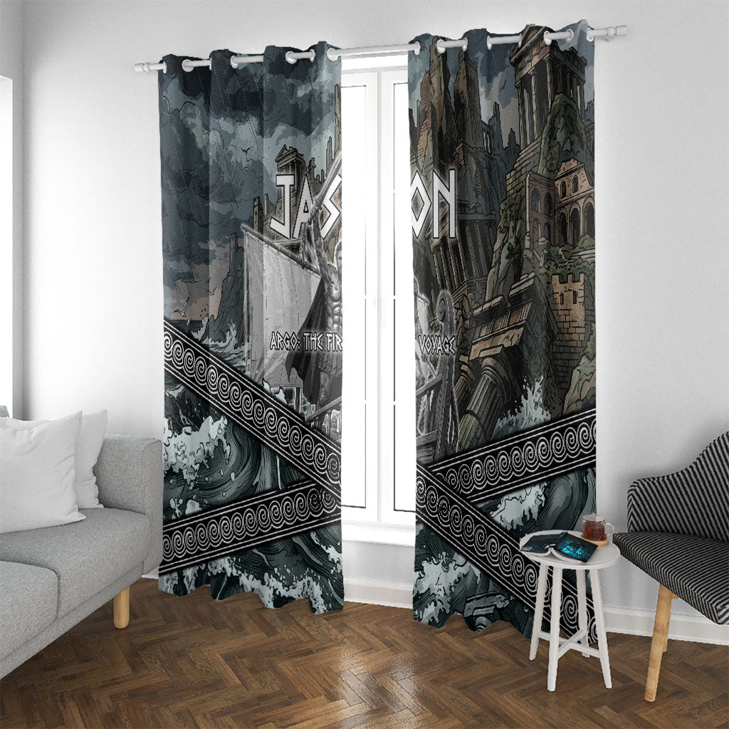 Jason Argo The First Voyage Window Curtain Ancient Greek Mythology Heroic Warrior Dragon Battle