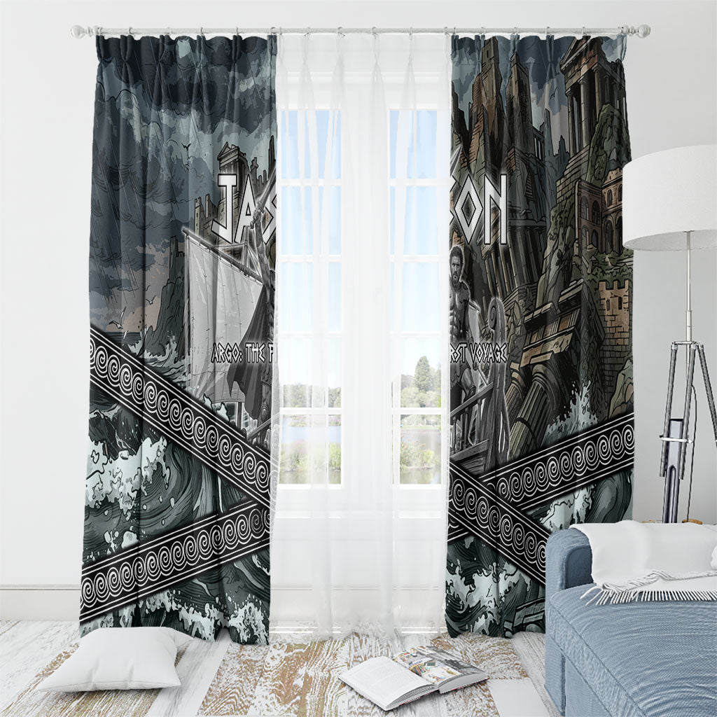 Jason Argo The First Voyage Window Curtain Ancient Greek Mythology Heroic Warrior Dragon Battle