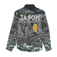 Jason Argo The First Voyage Women Casual Shirt Ancient Greek Mythology Heroic Warrior Dragon Battle