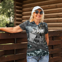 Jason Argo The First Voyage Women Polo Shirt Ancient Greek Mythology Heroic Warrior Dragon Battle