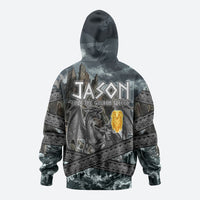 Jason Argo The First Voyage Zip Hoodie Ancient Greek Mythology Heroic Warrior Dragon Battle