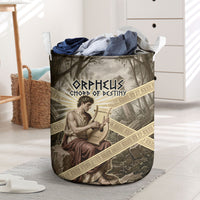 Orpheus Greek Mythology Lyre Musician Laundry Basket Vintage Ancient Greek Meander Classical Statue