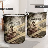 Orpheus Greek Mythology Lyre Musician Laundry Basket Vintage Ancient Greek Meander Classical Statue