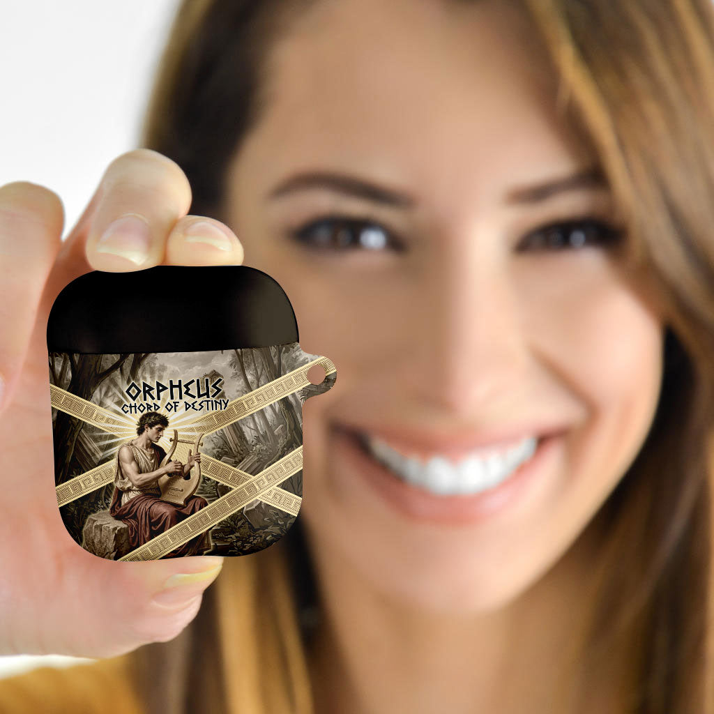 Orpheus Greek Mythology Lyre Musician AirPods Case Vintage Ancient Greek Meander Classical Statue
