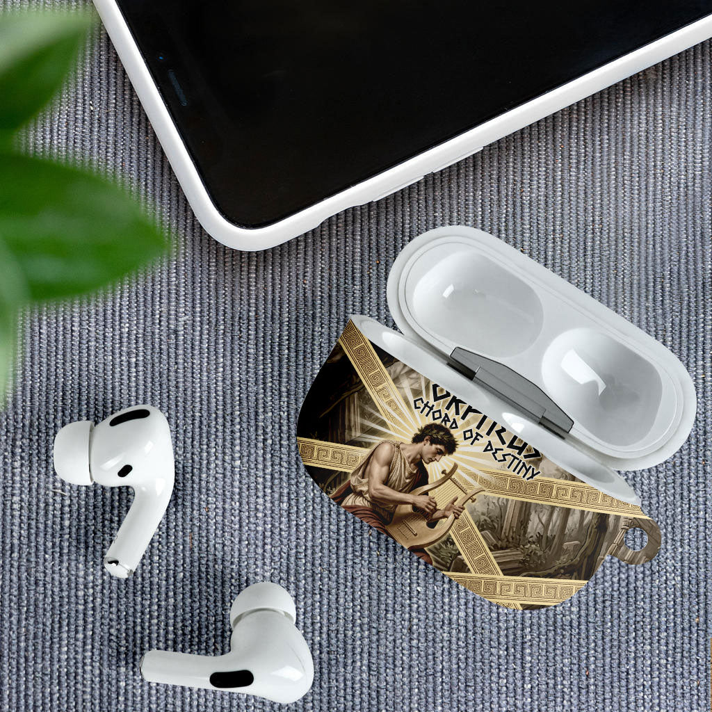 Orpheus Greek Mythology Lyre Musician AirPods Case Vintage Ancient Greek Meander Classical Statue
