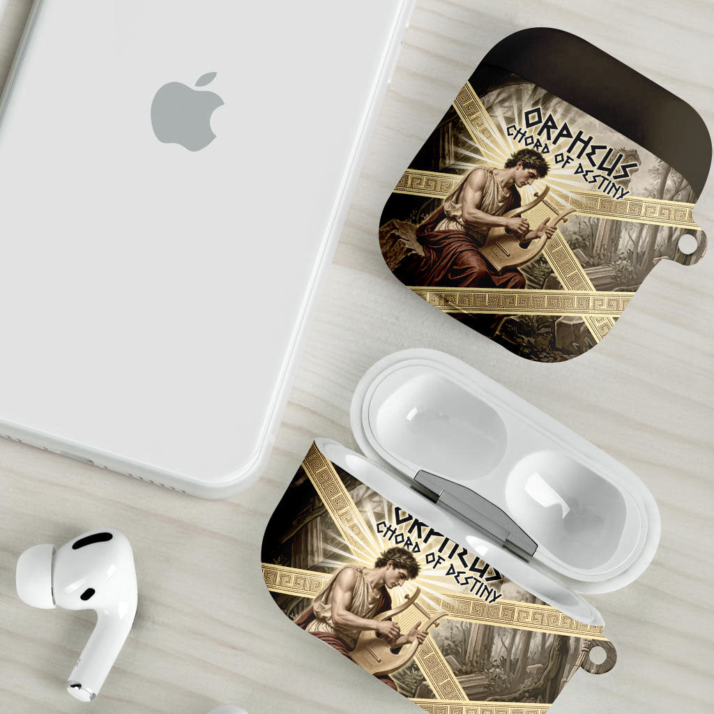 Orpheus Greek Mythology Lyre Musician AirPods Case Vintage Ancient Greek Meander Classical Statue