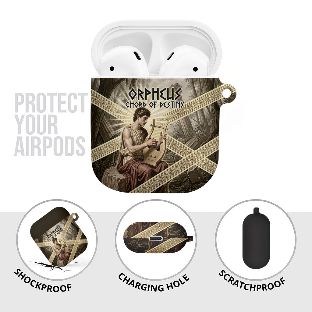Orpheus Greek Mythology Lyre Musician AirPods Case Vintage Ancient Greek Meander Classical Statue
