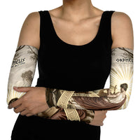Orpheus Greek Mythology Lyre Musician Arm Sleeves Vintage Ancient Greek Meander Classical Statue