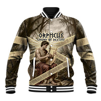Orpheus Greek Mythology Lyre Musician Baseball Jacket Vintage Ancient Greek Meander Classical Statue
