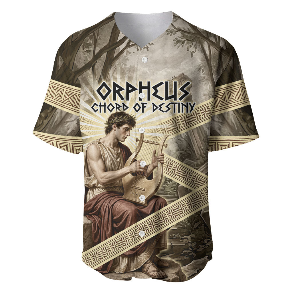 Orpheus Greek Mythology Lyre Musician Baseball Jersey Vintage Ancient Greek Meander Classical Statue