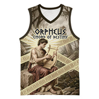 Orpheus Greek Mythology Lyre Musician Basketball Jersey Vintage Ancient Greek Meander Classical Statue