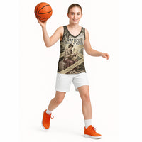 Orpheus Greek Mythology Lyre Musician Basketball Jersey Vintage Ancient Greek Meander Classical Statue