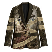 Orpheus Greek Mythology Lyre Musician Blazer Vintage Ancient Greek Meander Classical Statue
