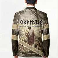 Orpheus Greek Mythology Lyre Musician Blazer Vintage Ancient Greek Meander Classical Statue