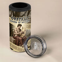 Orpheus Greek Mythology Lyre Musician 4 in 1 Can Cooler Tumbler Vintage Ancient Greek Meander Classical Statue